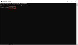type ipconfig in the command prompt
